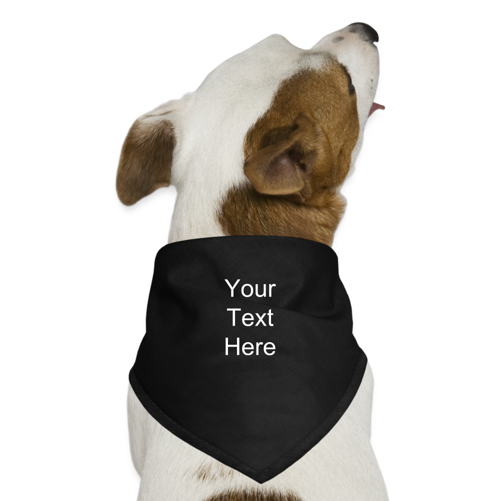 Personalized Dog Bandana - black